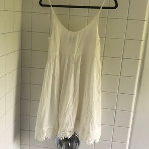 Lulu’s White Flowy Dress